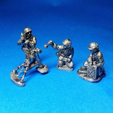 Panzergrenadier Waffen SS Mortero 8cm y servidores