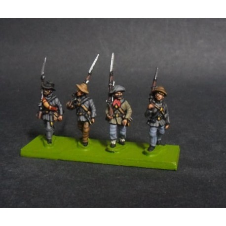 ACW05 - Marching infantry with hat and medium jacket 